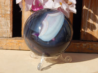 Purple Agate Crystal Stone Sphere 3&quot;, Crystal Agate Sphere, Purple Agate Stone Sphere, Agate Stone Sphere, Agate Crystal Sphere