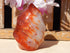 Carnelian Crystal Polished Free Form Flame, Crystal Carnelian Polished Stone Flame, Polished Carnelian Crystal Flame Free Form