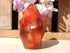 Carnelian Crystal Polished Free Form Flame, Crystal Carnelian Polished Stone Flame, Polished Carnelian Crystal Flame Free Form