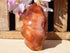 Carnelian Crystal Polished Free Form Flame, Crystal Carnelian Polished Stone Flame, Polished Carnelian Crystal Flame Free Form